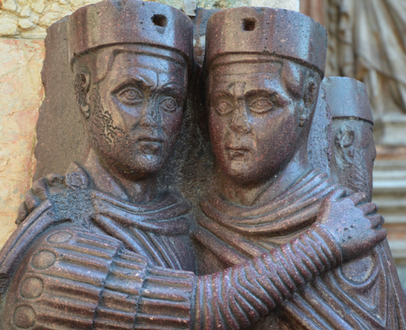 Diocletian and Galerius resined as emperors