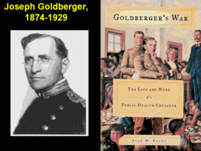 Goldberger estudio en seres humanos las causas de la pelagra utilizando una dieta deficiente