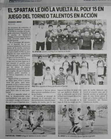 Logre sobresalir en mi equipo de fútbol