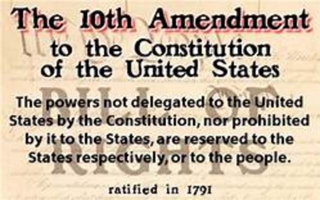 2. Education becomes the responsibility of the states when the 10th amendment is ratified (1791)