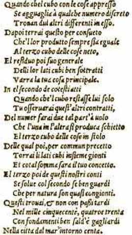 Tartaglia llega a casa de Cardano