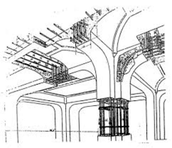 François Hennebique Patente Pilotes prefabricados,