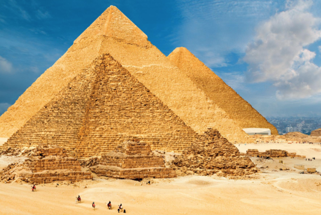 pyramids at Giza,Egyt