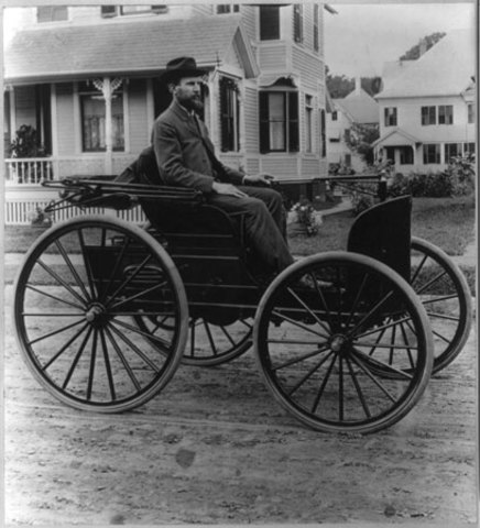 Charles Durya started the gasoline  automobile