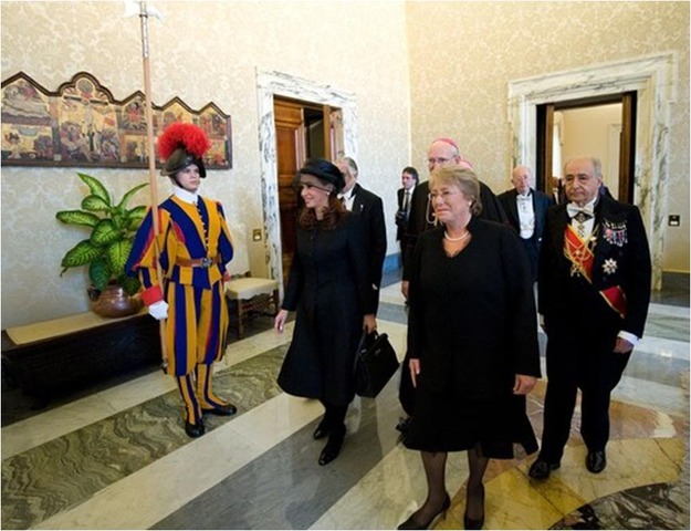 Peace treaty fixes frontier between Argentina and Chile along the ridge of the Andes.