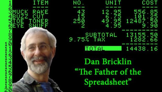 VisiCalc. Dan Bricklin (1979)