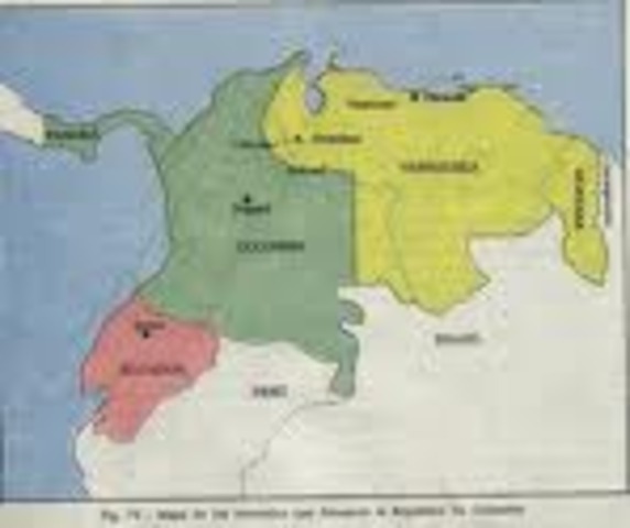 Gran Colombia is made.