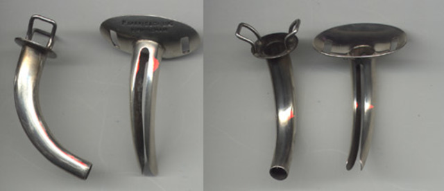 Primer tubo de traqueotomía.