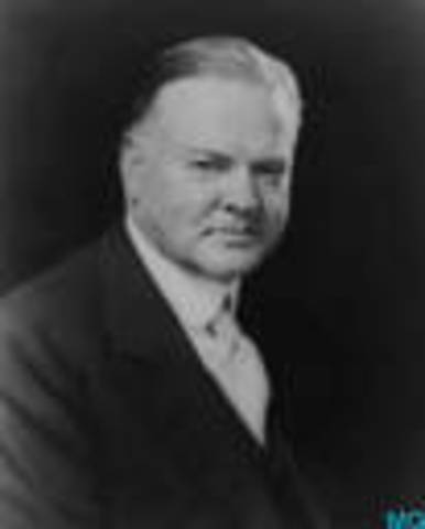 Herbert hoover takes office