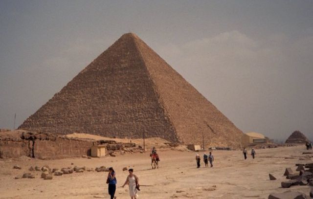 PYRAMIDS AT GIZA, EGYPT