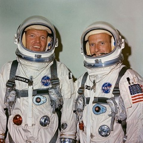 Launch of Gemini 5, carried astronauts Gordon Cooper and Charles Conrad on an eight-day mission to test rendezvous guidance and navigation systems.