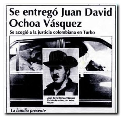 CDM; Juan David Ochoa se entrega a la justicia.
