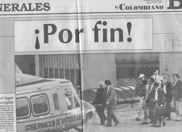 CDM; Entrega de Pablo Escobar.