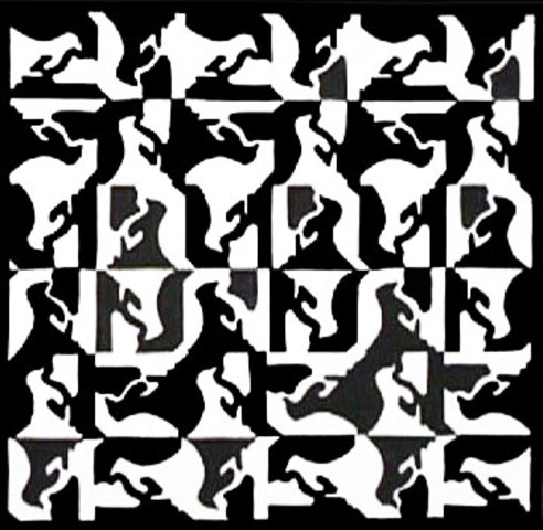 Black and White graphic design by Douglas VanOast