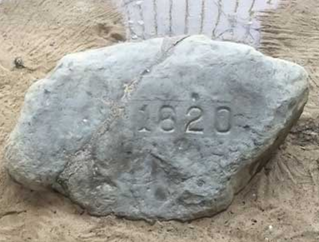 Mayflower Arives at Plymoth