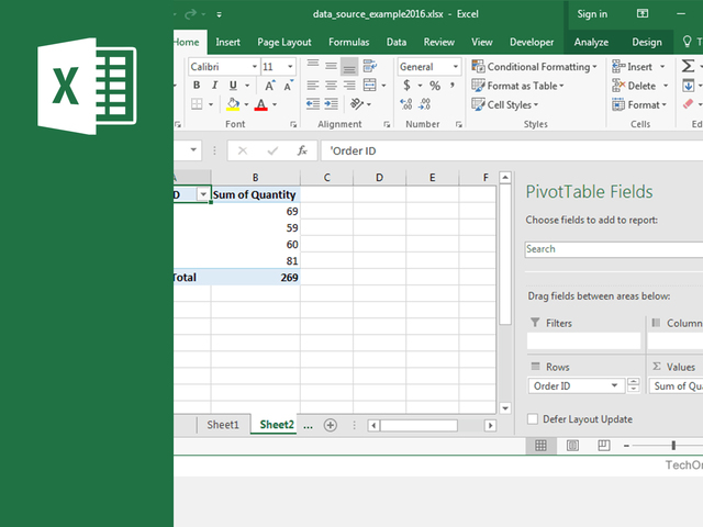 Microsoft  Excel  2016