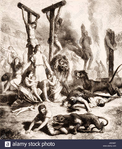 Constantine saw the persecution of Christians