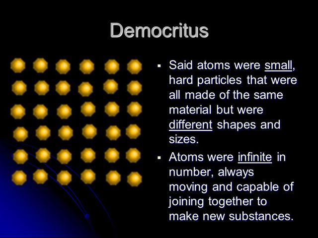 Democritus and the atom