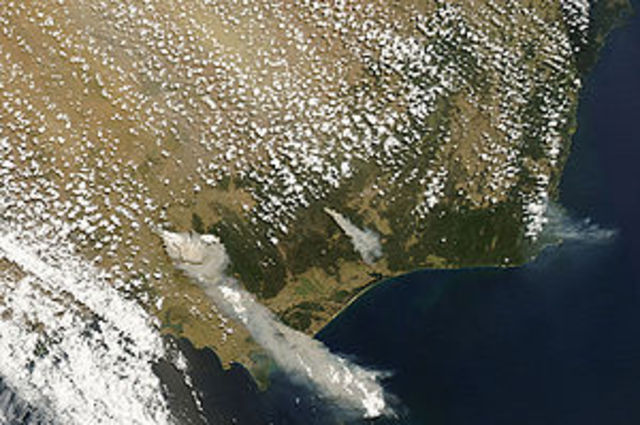 El peor incendio forestal de la historia de Australia.