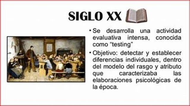 Actividad evaluativa intensa conocida como «testing».