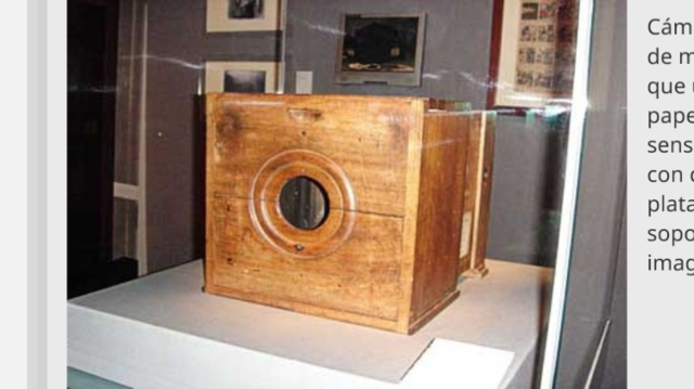 avance dela cámara fotográfica, primera