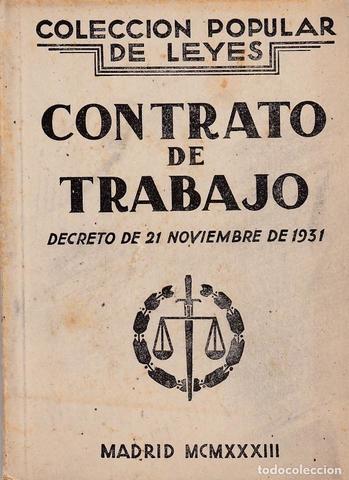 Aprobación Ley de contratos de Trabajo