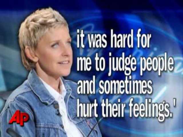 Ellen being an American Idol judge