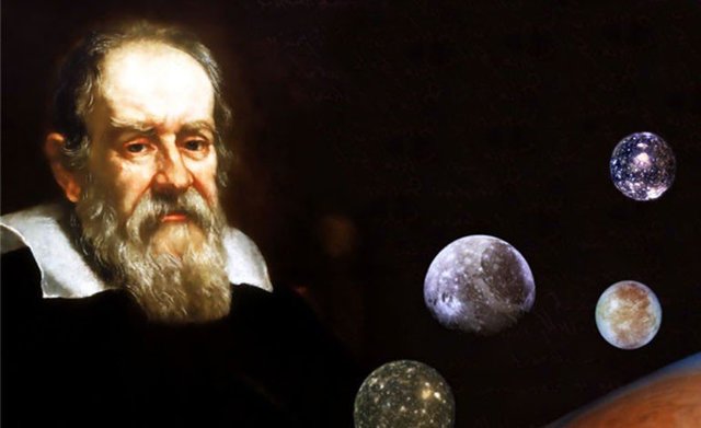 Galileo descubre las cuatro Lunas