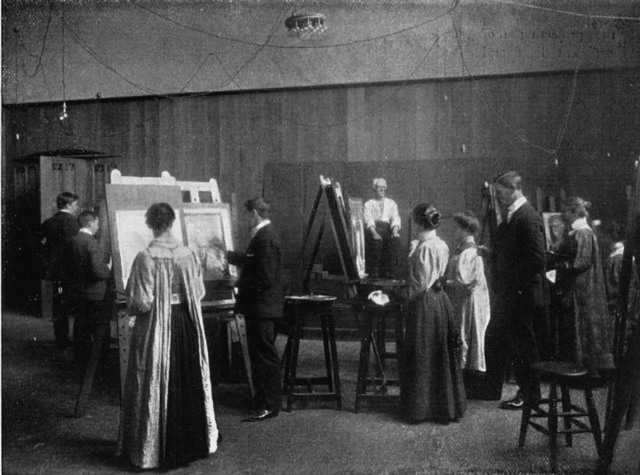 He went to art school