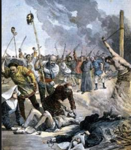 start of the Boxer Rebellion (China)