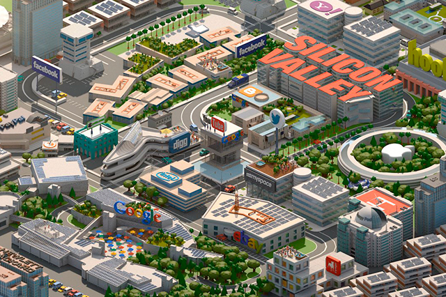 SILICON VALLEY. CRECIMIENTO ERA DIGITAL.