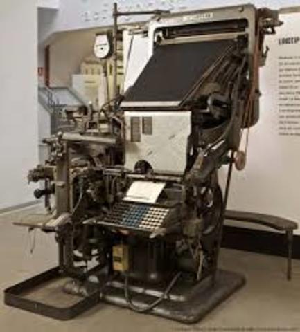 Invención del Linotipia