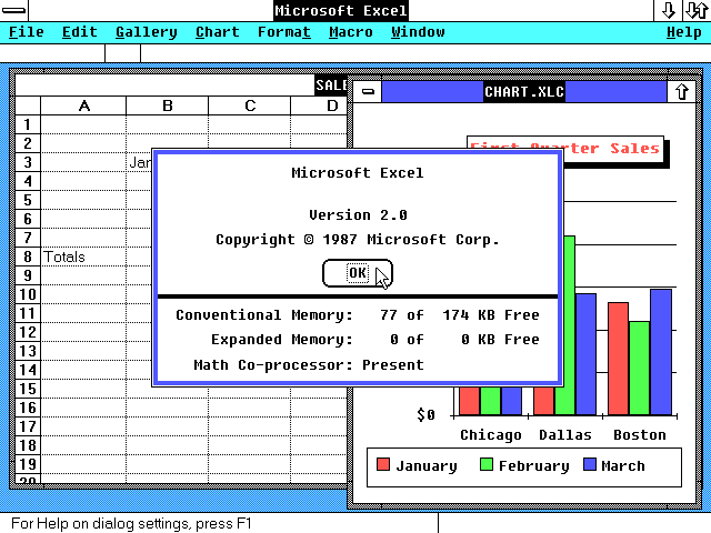 MICROSOFT EXCEL 2.0
