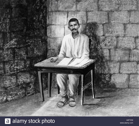 Gandhi got his first arrest