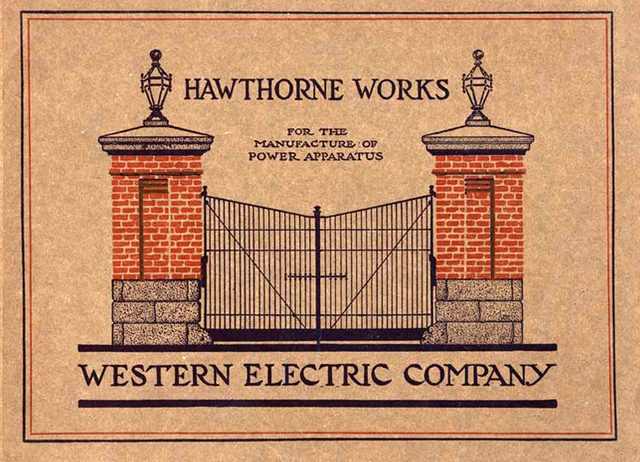 Western Electric Company, en su planta de Hawthorne,