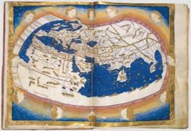 Ptolemy Creates World Map with Coordinates for 8,000 Locations