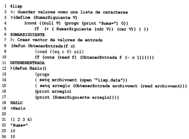 LENGUAJE DE PROGRAMACIÓN LISP