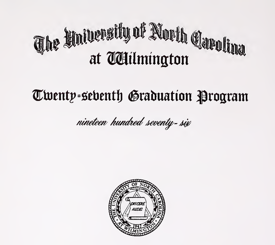 Bachelor's in Biology from UNCW