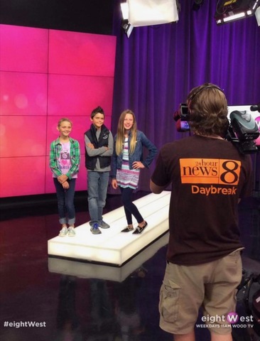 The first time I 'modeled' on 24 hours news 8.