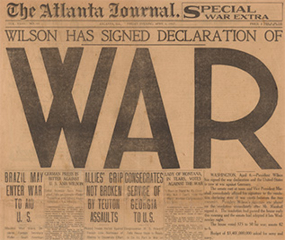 Japan declares war on Germany