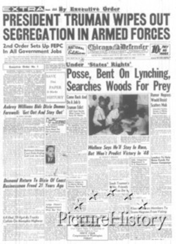 Truman ends segregation in the armed forces