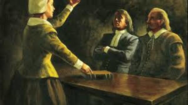 1638 Anne Hutchinson fought the government