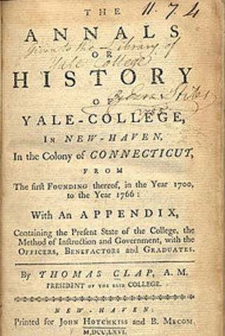Yale was Founded