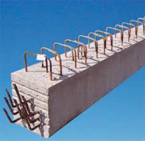 Flexión del hormigón armado con armadura (S XIX)