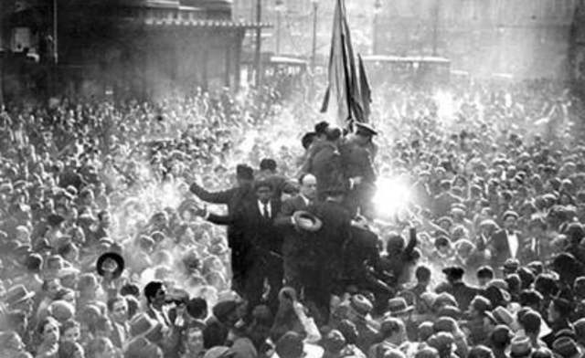 Proclamación de la II república Española.