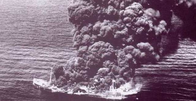 Submarino nazi hunde buque petrolero mexicano, el Potrero del Llano