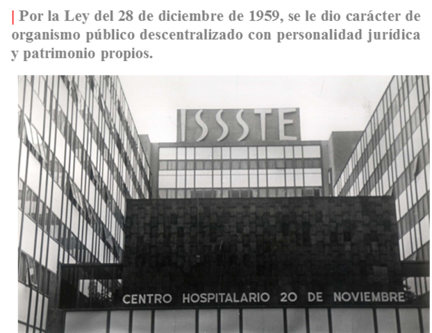 Se funda el ISSTE