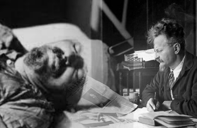 Trotsky es asesinado en México por un sicario de stalin, el español Ramón Mercader.