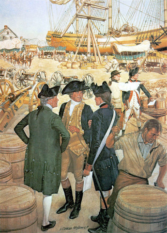 British Evacuate Boston