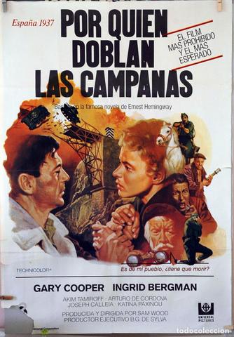 El novelista americano Ernest Hemingway publica -Por quien doblan las campanas- y el cineasta británico Alfred Hitchcock rueda la película -Rebeca-